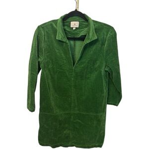 Tuckernuck Forest Green Corduroy Clifton Mini Dress